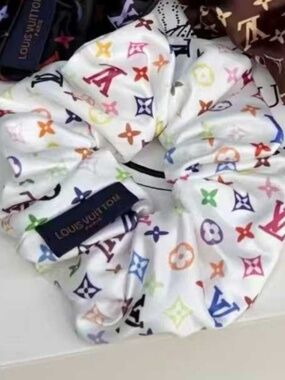 Colorful Printed Luxury Scrunchie NEW